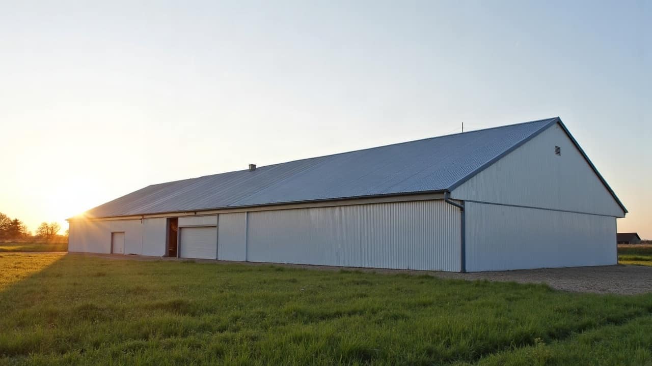 Chéneau et gouttière de hangar : à revoir avec le toit